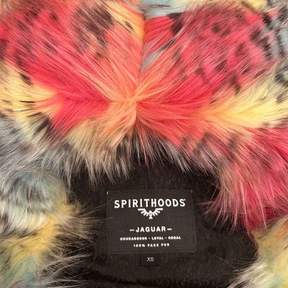 SpiritHoods Multicolor Faux Fur Teddy Jacket Oaxaca Jaguar Classic - Picture 10 of 10